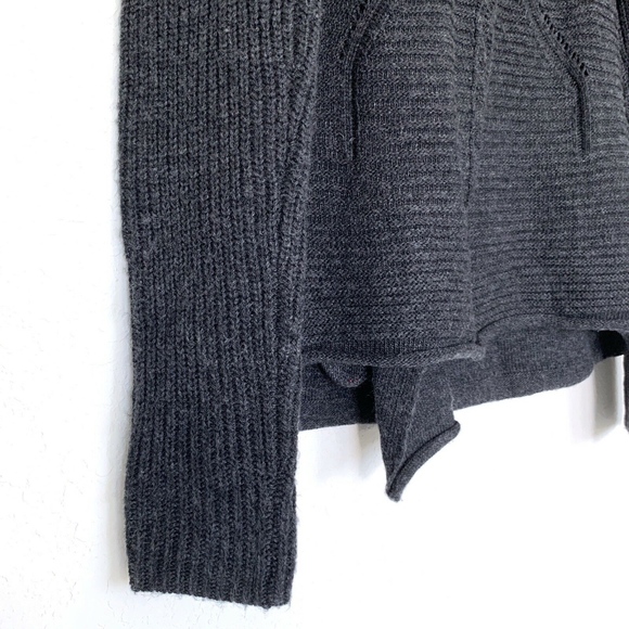 Ethereal Paper Crane Gray Knit Cardigan Sweater - Picture 8 of 8
